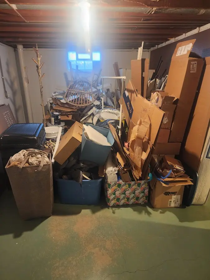 Roll-off dumpster container at job site for Roll Off Dumpster Rental in Frederickson